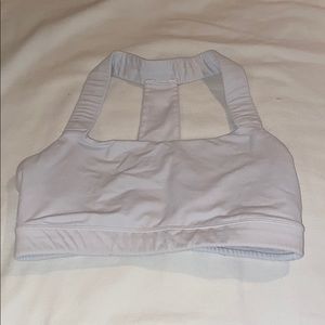 White sports bra